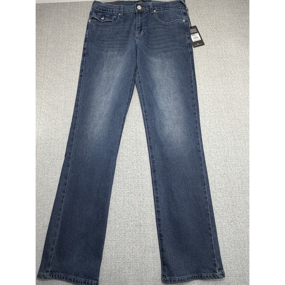 True Religion Men's Ricky SN Flap Relaxed Straight Jeans W32 L34 New